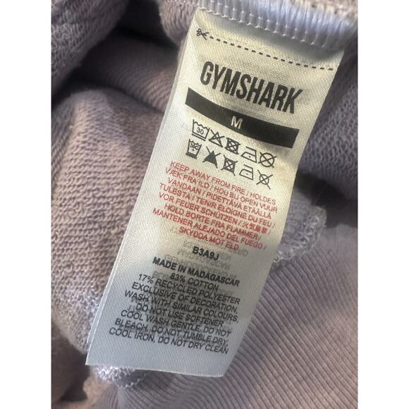 Gymshark Rest Day Sweats 1/2 Zip Pullover Purple Aura Lilac Marl Oversized Fit M - Picture 11 of 16